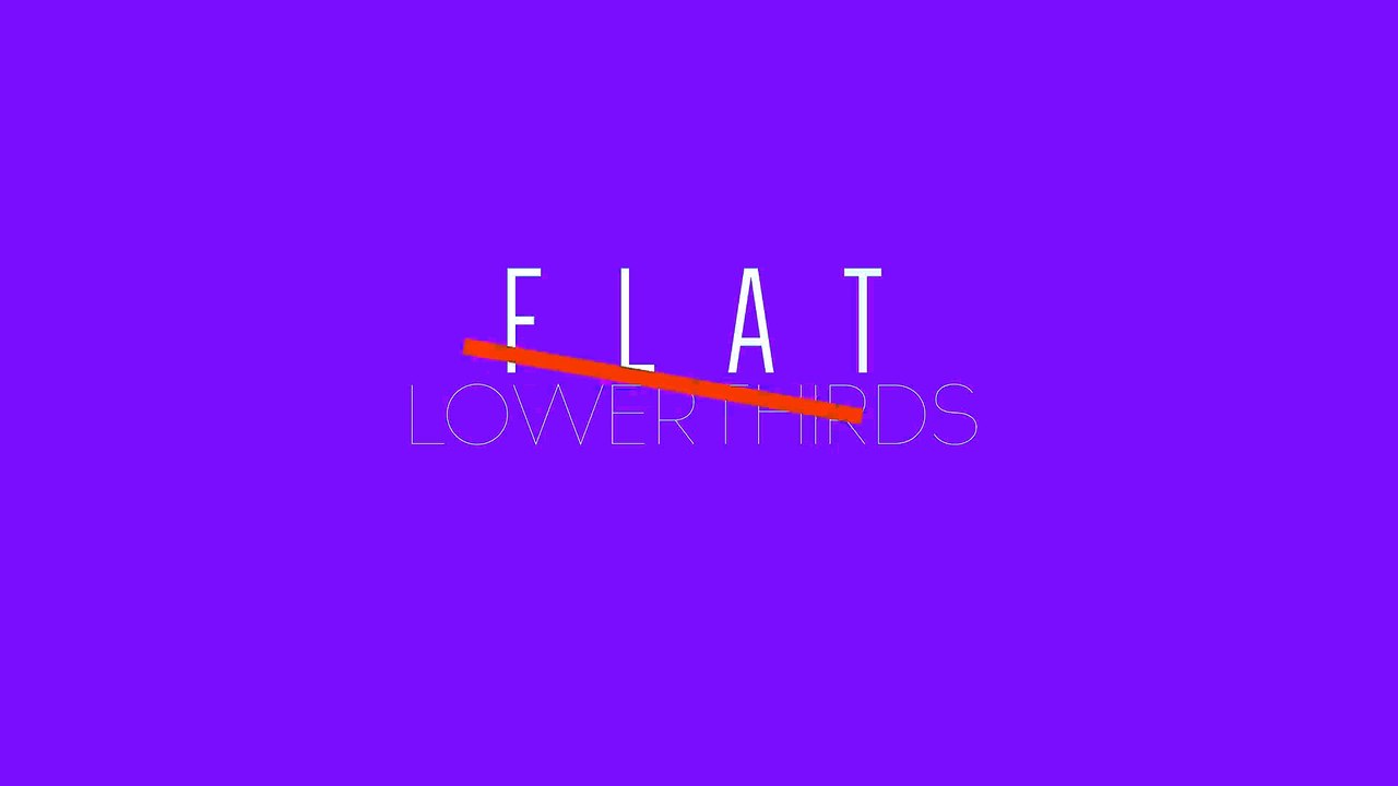 After Effects Project Files - Flat Lower Thirds - VideoHive 9536079