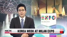 Korea boosting awareness about Korean culture at Milan Expo 2015 밀라노 엑스포， ′한국의