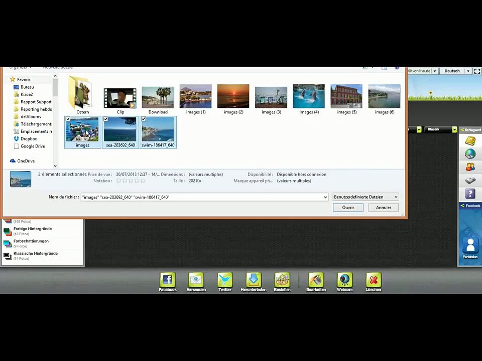 Wie kann man Fotos und Videos hochladen - Kizoa Tutorial