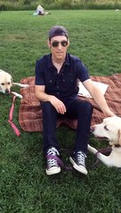 Gary Frick, Jimmy Fallon's dog, is Challenged to "The L Triple A Challenge"