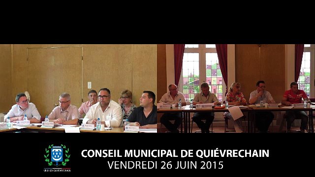 Conseil municipal du 26 Juin 2015 à Quiévrechain - Partie 1