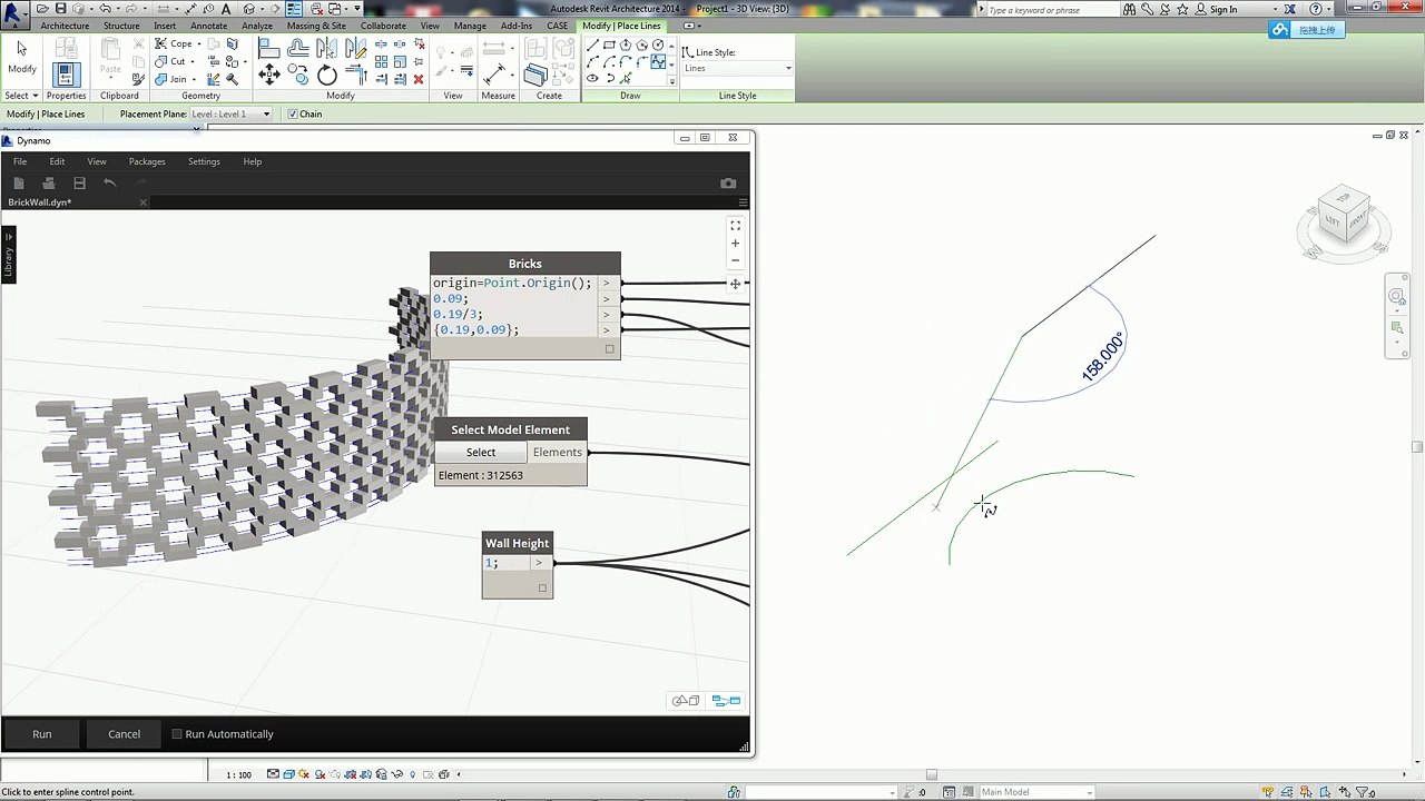 Revit Tips - Brick Pattern Wall by Dynamo