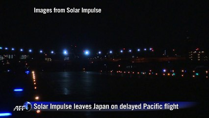 Solar Impulse leaves Japan on delayed Pacific flight
