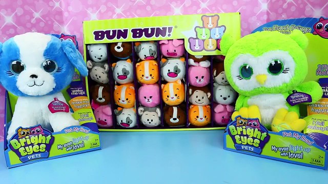 Cute Stacking Animals Plush Toys & Barbie, Spiderman & Disney Princess Frozen + Bright Eye Pets