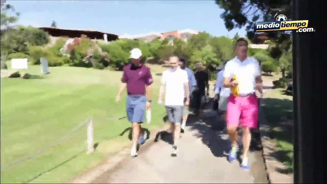 Iniesta tomó clases de golf con uno de los mejores del mundo
