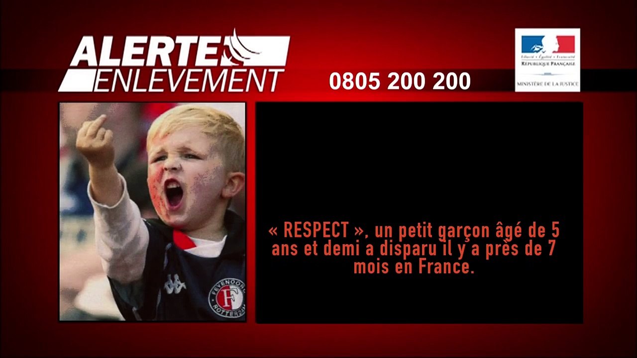 Alerte enlèvement - Disparition de respect