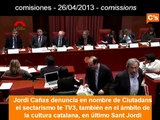 Ciutadans denuncia el sectarismo cultural de TV3 en Sant Jordi. Jordi Cañas 26/04/2013