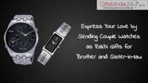 Express Your Love by Sending Couple Watches as Rakhi Gifts for Brother and Sister-in-law