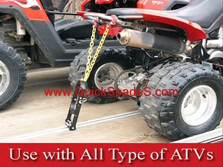 ATV Trailer Tie Down System for ATV Trailering & Snowmobile Trailers