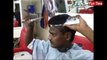 How barber can cut his own hairs!! Watch this...