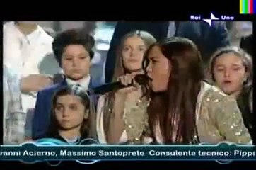 Charice in San Remo, Italy singing " Listen"  and when she was 13 years old