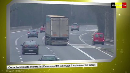 De légères différences entre les routes françaises et belges