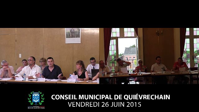 Conseil municipal du 26 Juin 2015 à Quiévrechain - Partie 3