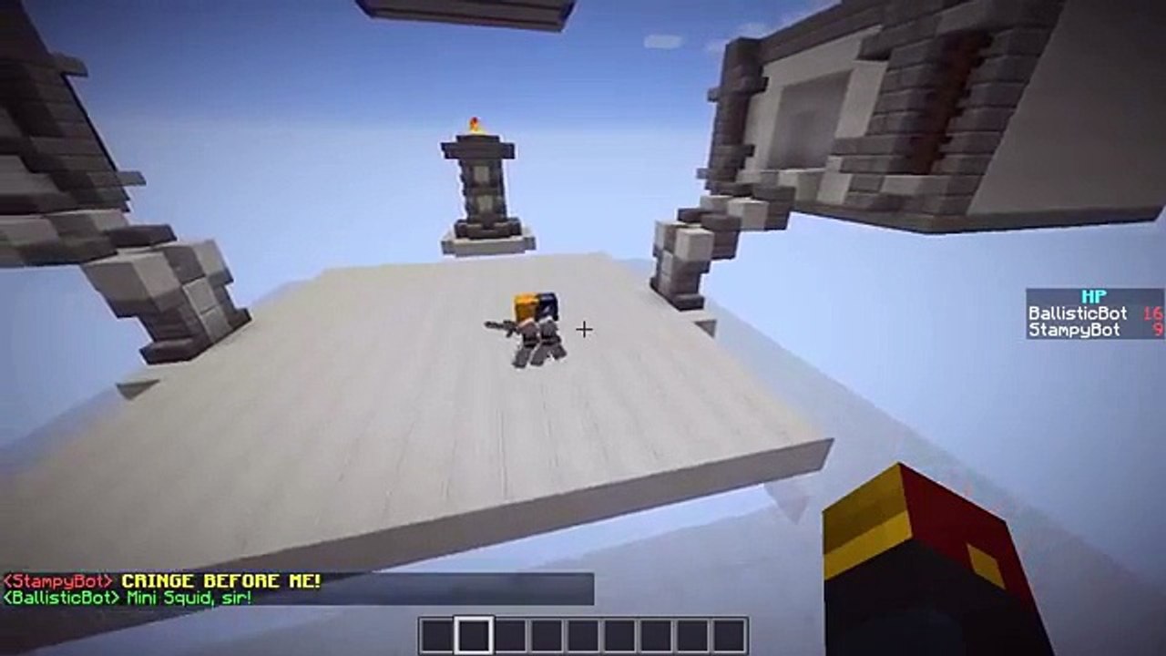 Minecraft | STAMPY CAT VS IBALLISTICSQUID! | Magic Animal Club Fight | Minecraft Robot Wars