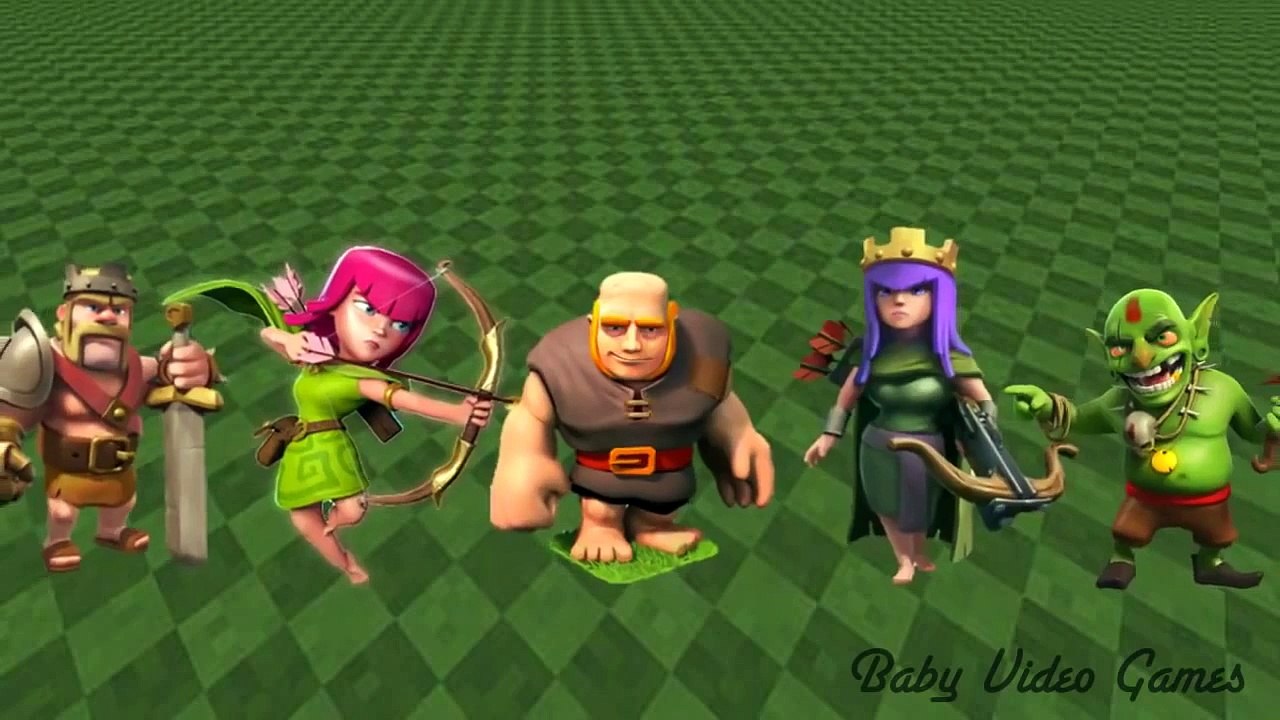 Finger Family Clash of Clans Song   Nursery Rhymes Kids Songs for Children