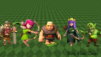 Finger Family Clash of Clans Song   Nursery Rhymes Kids Songs for Children
