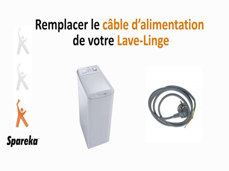 Remplacer Câble Alimentation Machine à Laver