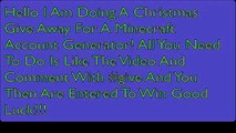 Christmas Give Away Minecraft Account Generator 26 Dec Closed Winner Is Ender Games