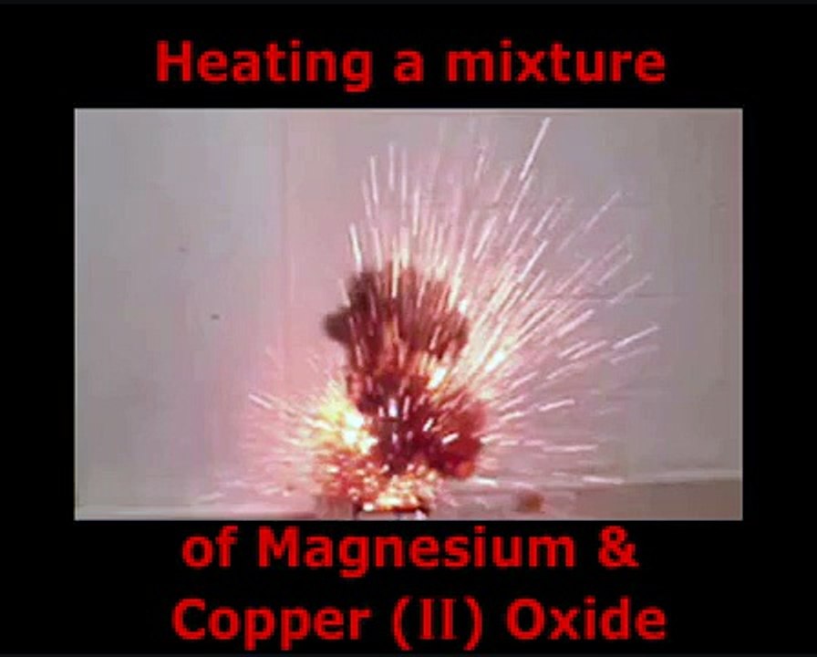 Heating Magnesium with Copper (II) Oxide video Dailymotion