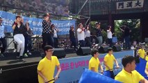 Dancers at rally against Korean Queer Culture Festival