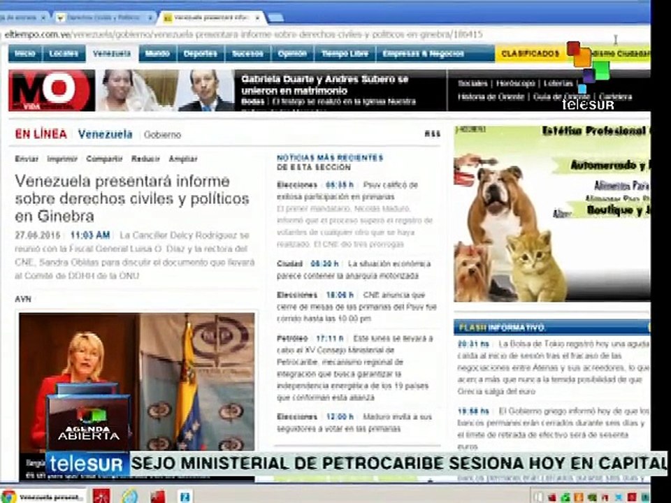 Venezuela presentará informe sobre derechos humanos en la ONU