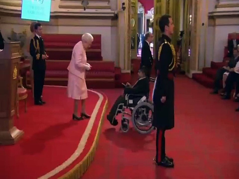Salman Ahmad from Pakistan receives “The Queen's Young Leaders” award at Buckingham Palace