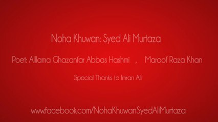 Mola Ali a.s - Noha -Promo by Syed Ali Murtaza