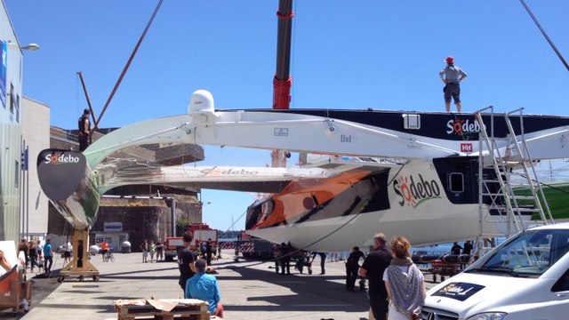 Le Sodebo de Thomas Coville remis à l'eau