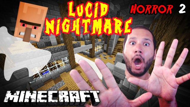 Minecraft Jump Scares BEST HORROR Map Ever LUCID NIGHTMARE Part 2 NikNikamTV
