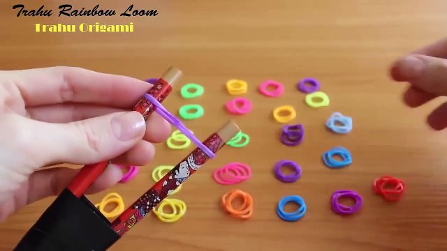 Origami Lovers ► Triple Fishtail Bracelet bands Rainbow Loom without loom