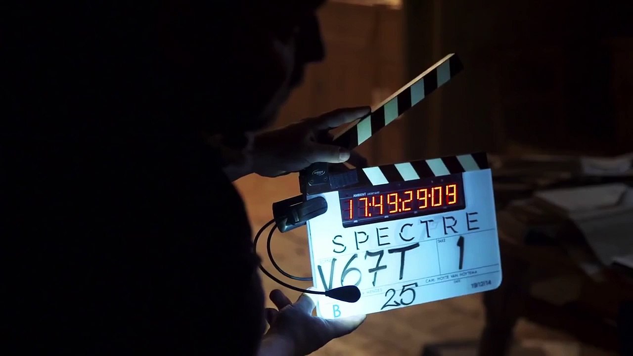 Sam Mendes on the set of SPECTRE # 2 (James Bond Movie - 2015)