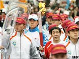 Torch relay 2008 Beijing in Nagano Japan