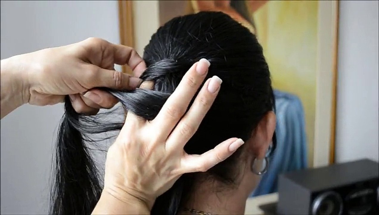 Peinado fácil de hacer Semirecogido con Rizos