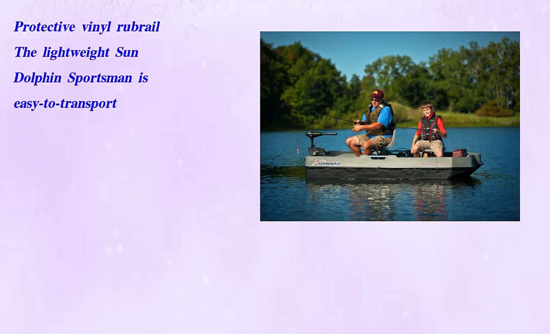 Kl Industries Sun Dolphin Sportsman Fishing Boat Video Dailymotion