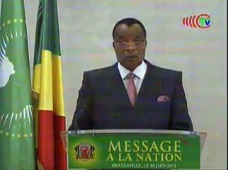 MESSAGE A LA NATION DU PRESIDENT DE LA REPUBLIQUE