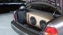 kicker comp subwoofers 10" inch 33hz custom tuned box