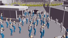 全員歩きスマホin渋谷スクランブル交差点-もしもスクランブル交差点を横断する人が全員歩きスマホだったら?-