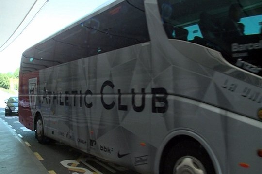 Llegada del Bilbao Athletic a su ciudad