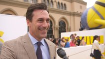 Jon Hamm And Little Yellow Friends At The 'Minions' Premiere