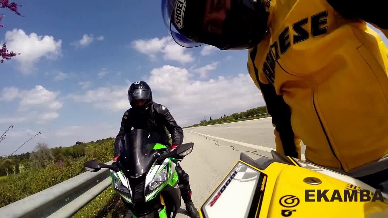 Kawasaki ZX-10R 2014 vs BMW S1000RR - Max Speed