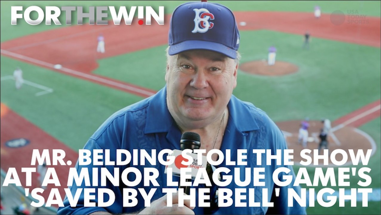 Mr. Belding stole the show at a ballpark's 'Saved by the Bell' night