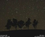 Stars Rising Behind the Trees - Time Lapse and Star Trails at IISAC2009