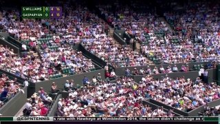 Serena Williams vs Margarita Gasparyan WIMBLEDON R1 2015