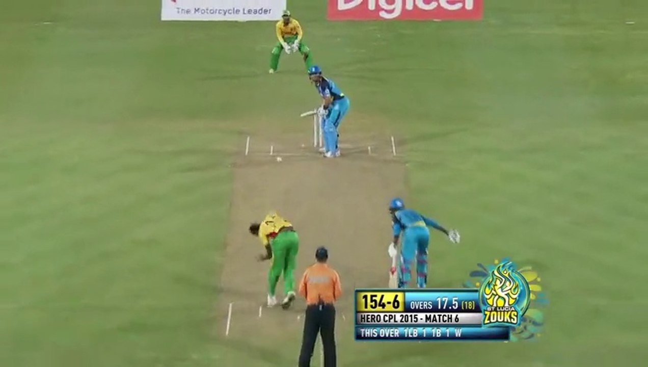 26-Jun-15 - CPL T20 2015 Highlights - Match #6 - St. Lucia Zouks vs Guyana Amazon Warriors