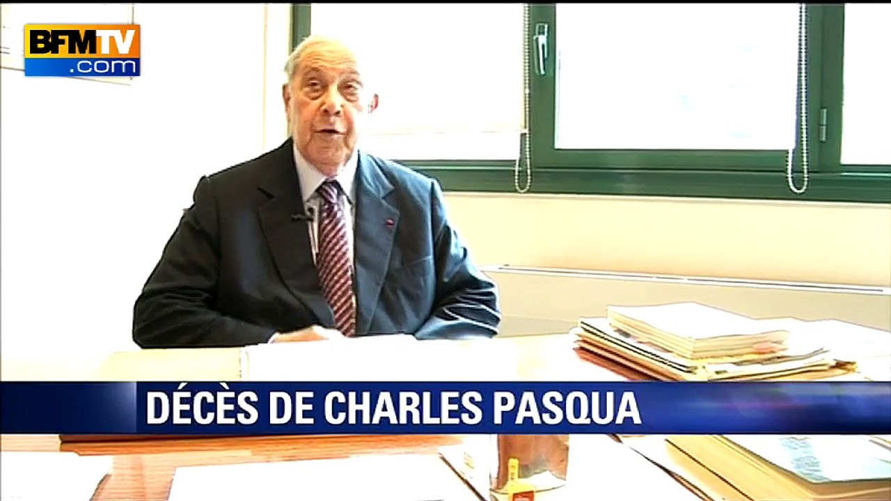 Décès de Charles Pasqua: Karoutchi salue "un grand monsieur, un résistant, un orateur hors pair"