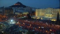Grèce : entre 13 000 et 17 000 personnes réunis à Athènes à six jours du référendum