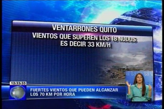 Varios sectores en Quito han sido azotados por los fuertes vientos