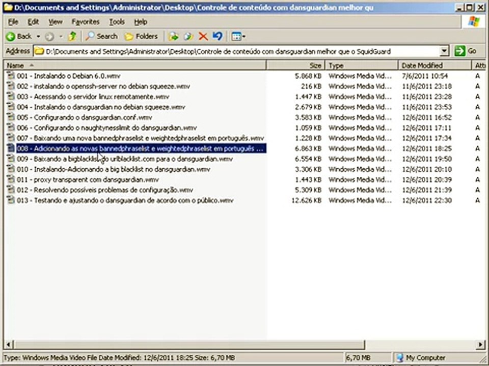 Video Aulas DansGuardian melhor que o SquidGuard