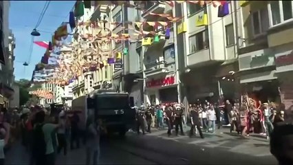 Download Video: Istanbul 2015 - Turkish police use water cannon to disperse gay pride parade