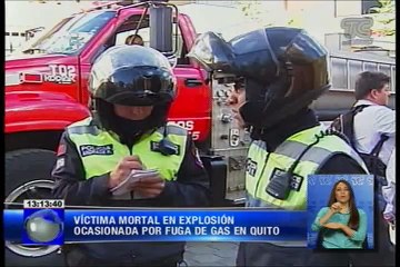 Este fin de semana falleció un obrero víctima de una explosion de gas en Quito